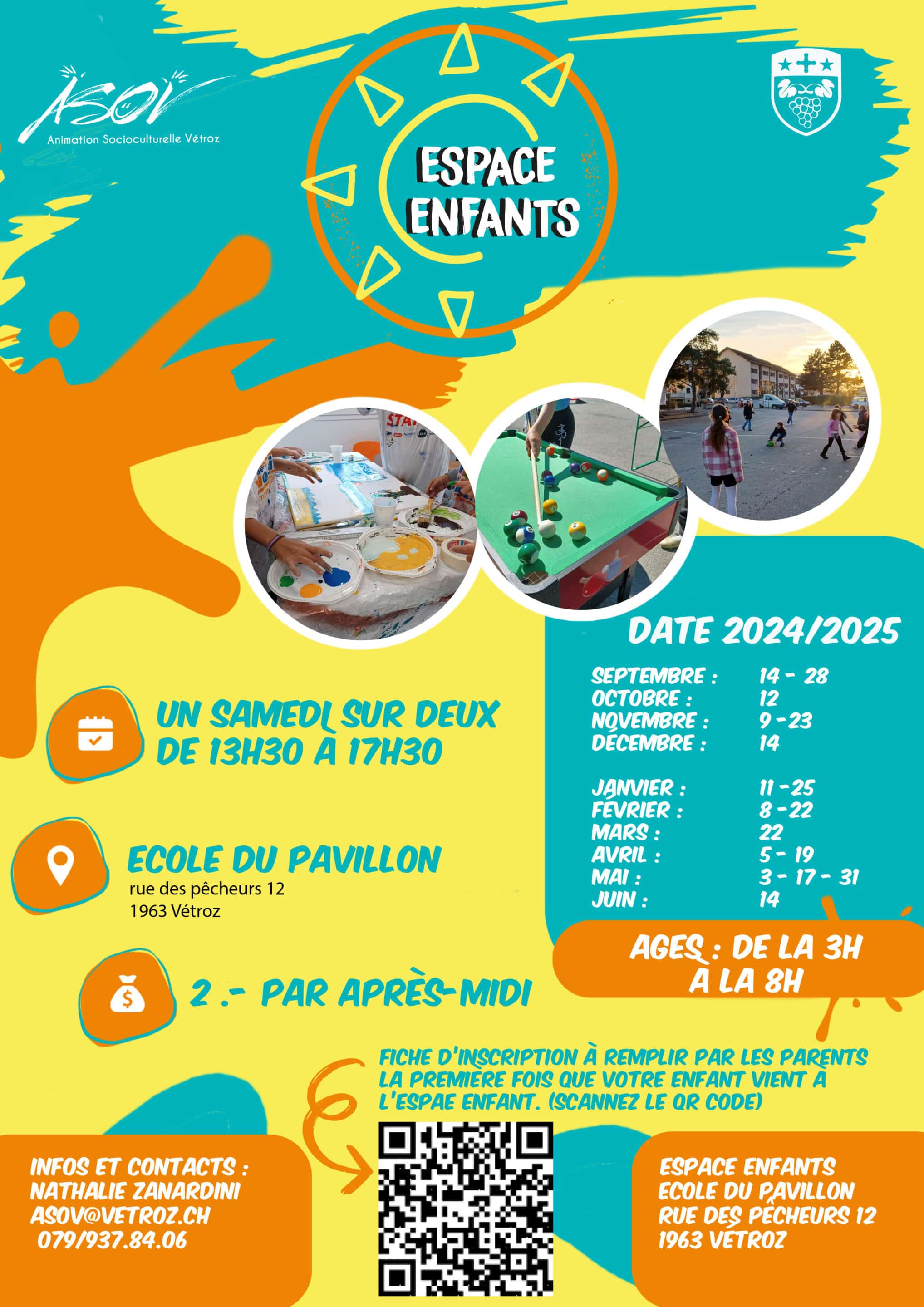 Flyer espace enfants Vétroz