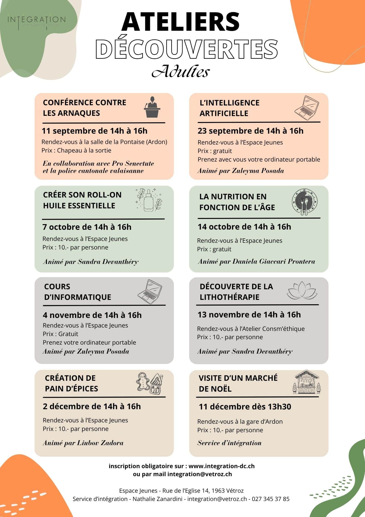 Ateliers Découvertes